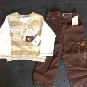 NEW 2 piece long sleeve outfit